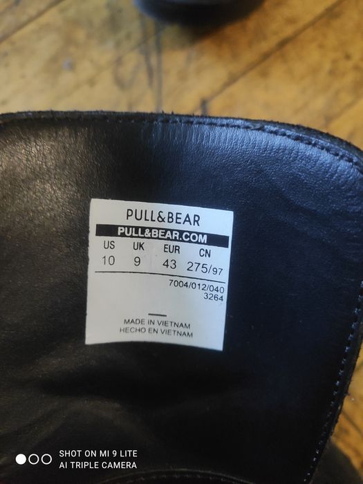Ботинки. PULL&BEAR. 43 размер , кожа