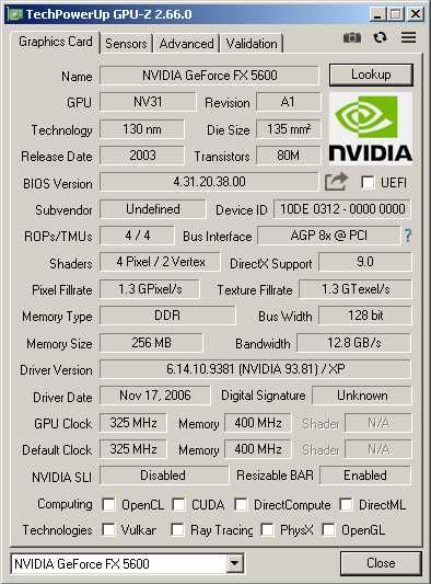 RETRO Komputer AMD Athlon 2500+ MSI K7N2 nForce 2 GeForce 256MB FX5600
