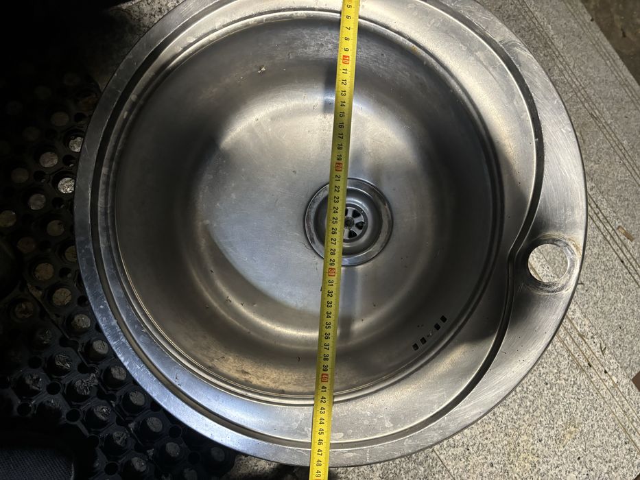 Zlewozmywak Stalowy Satyna 48cm