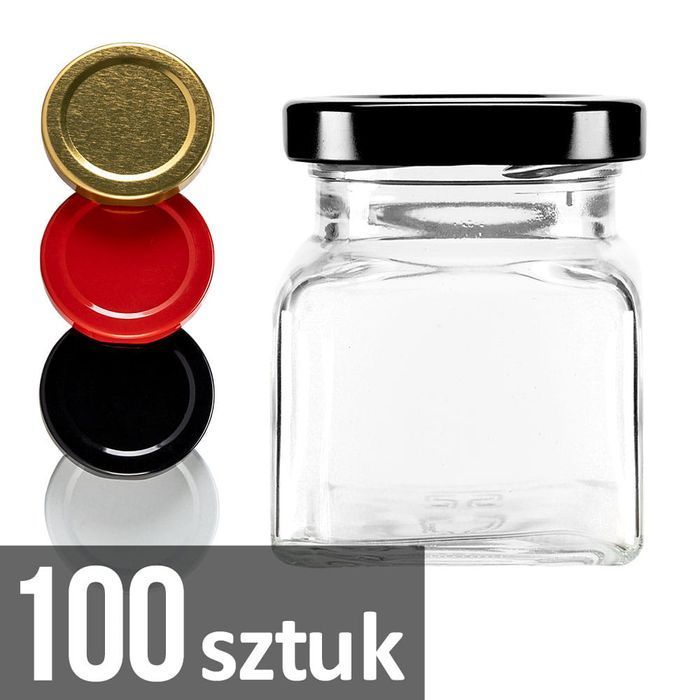 100x słoik na przyprawy 120 ml z zakrętką, słoiczki na miód dżem