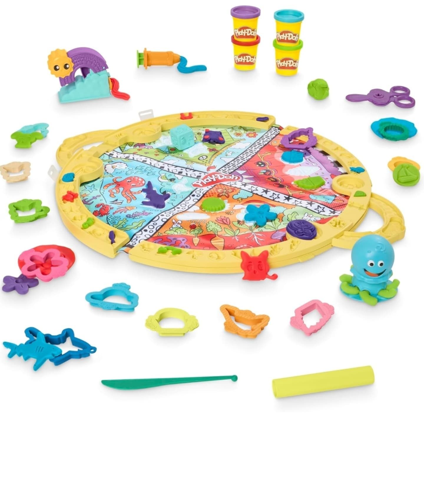 Play-Doh плей до веселе ігрове поле, пластилін 16 баночок плей до