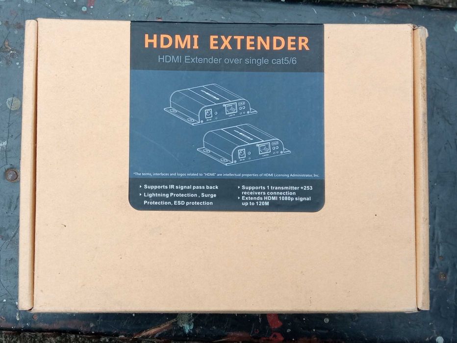 Подовжувач HDMI Reciver+Sender HDMI to LAN LENKENG LKV373 до 120м + IR
