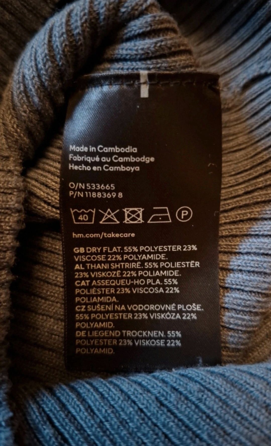 Sukienka midi w prążki XS/S H&M