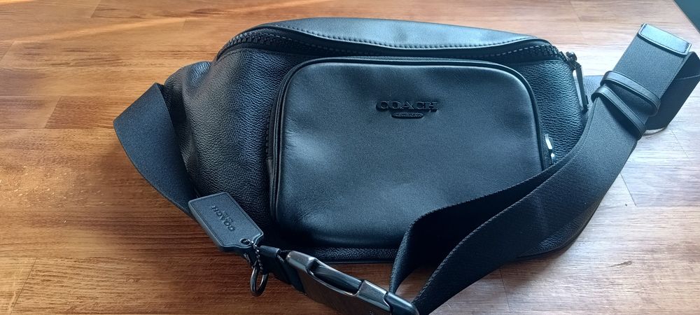 Поясная сумка coach кожа оригинал