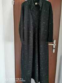 Długi czarny sweter  rozmiar M/L
