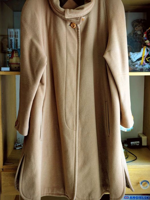 Płaszcz damski kaszmir i wełna włoski marki Caro Fashion