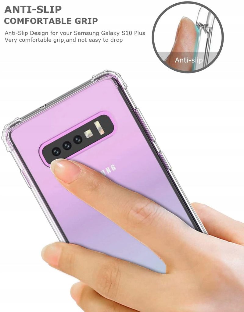 Etui Przezroczyste Do Samsung Galaxy S10+ Plus Ochrona Obiektywu