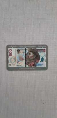 karta banknot 500 zł