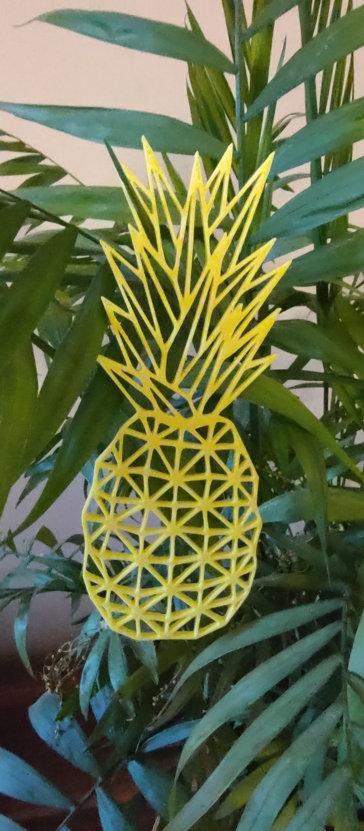Geometryczny ananas obraz zawieszka na ścianę 3D dekoracja nowa