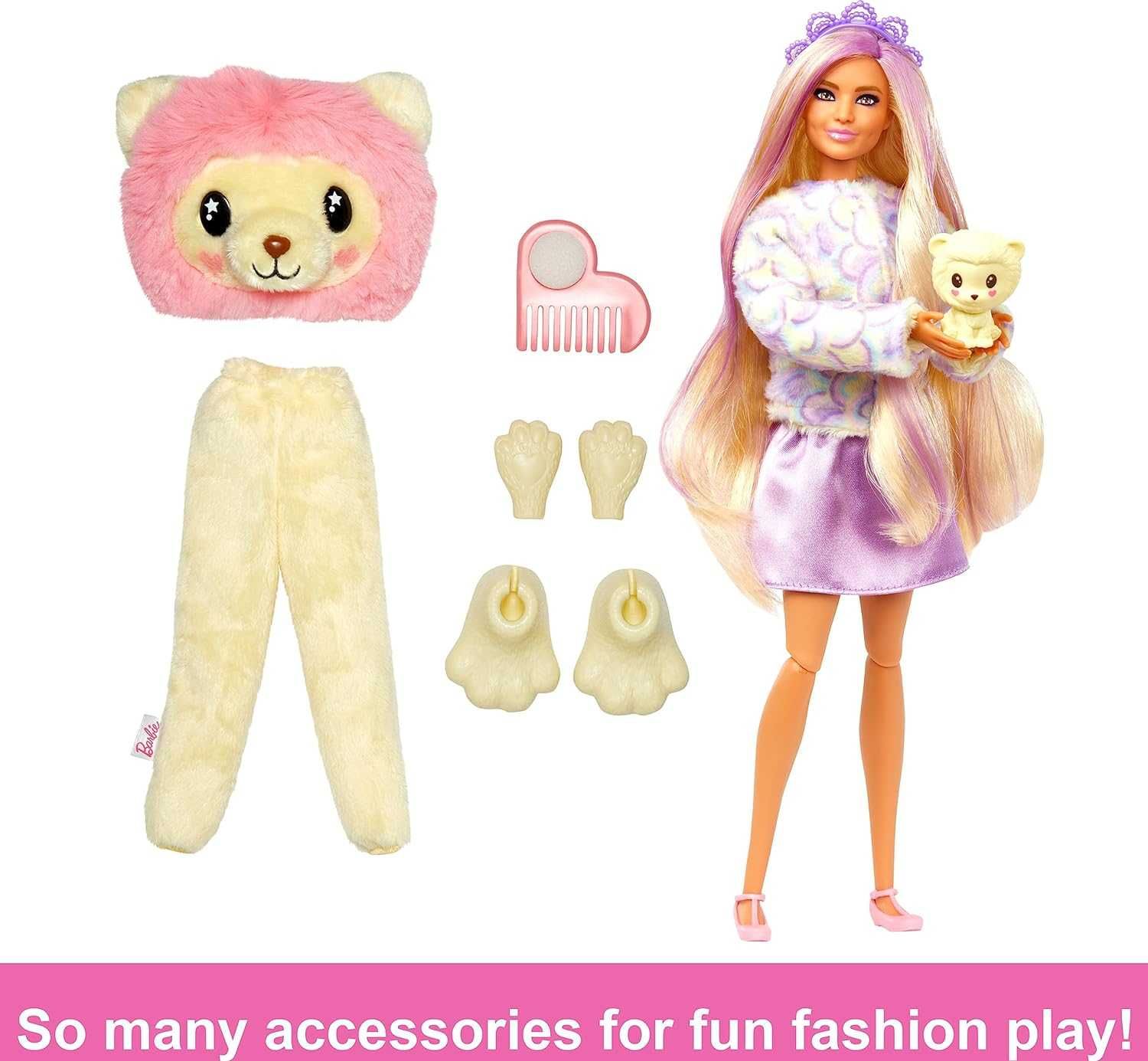 ОРИГИНАЛ! Кукла Барби лев Barbie Cutie Reveal Doll Lion Plush Costume