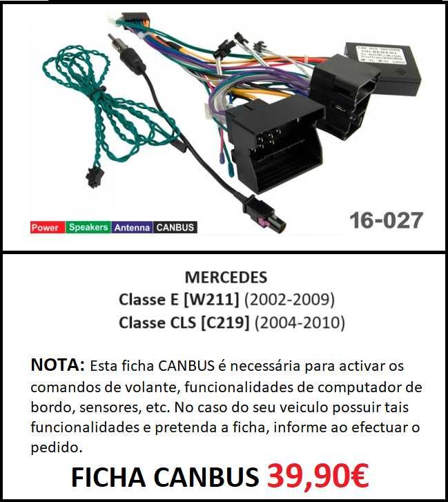 (NOVO) Rádio 2DIN 9" [4+32GB]• Mercedes Classe E (E220) • Android W211