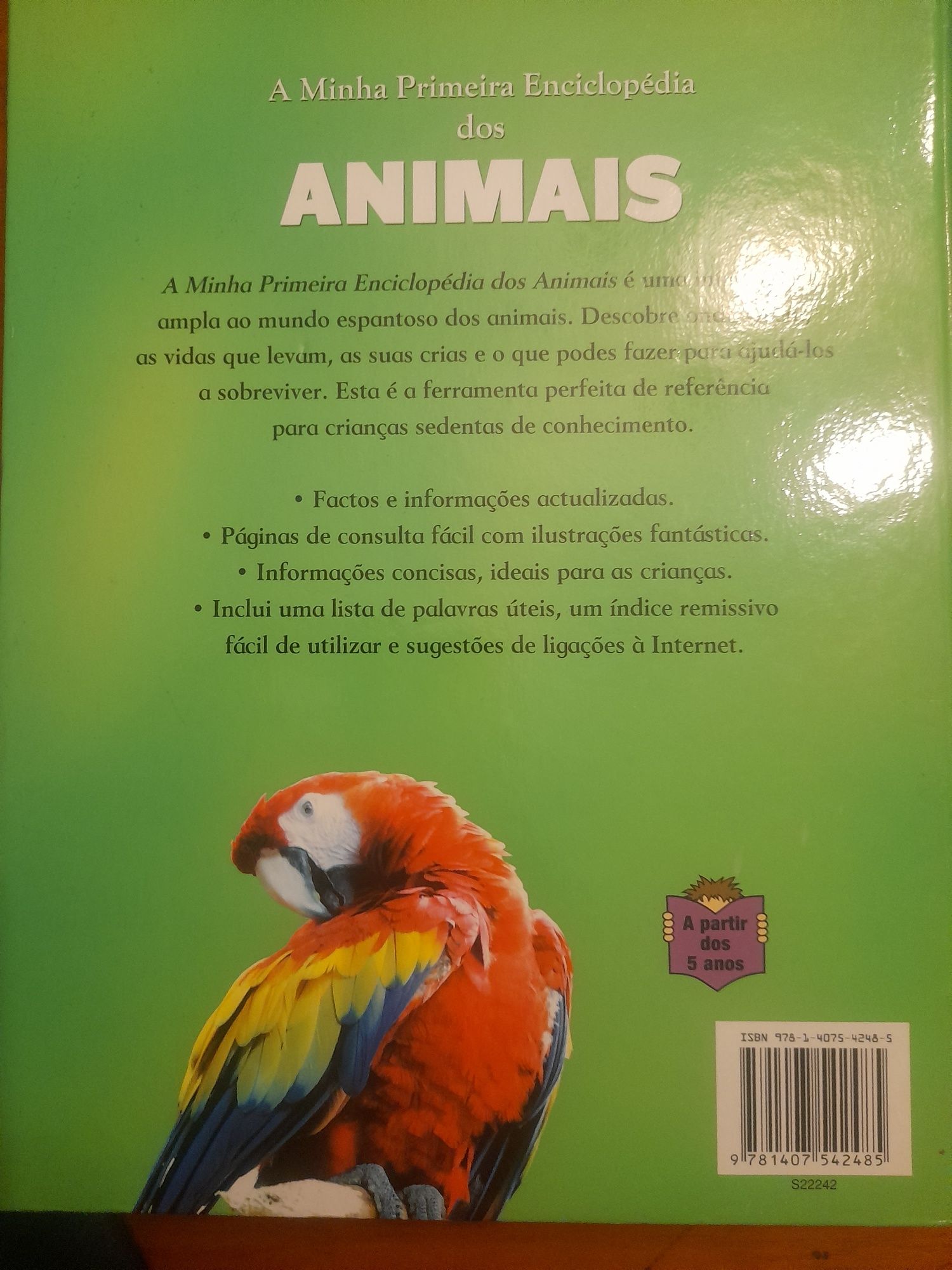 Livro "A minha primeira enciclopédia dos animais"