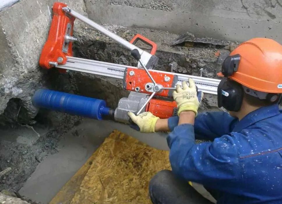 БЕЗ ШУМУ! Алмазне буріння. Свердління отворів. Резка бетона