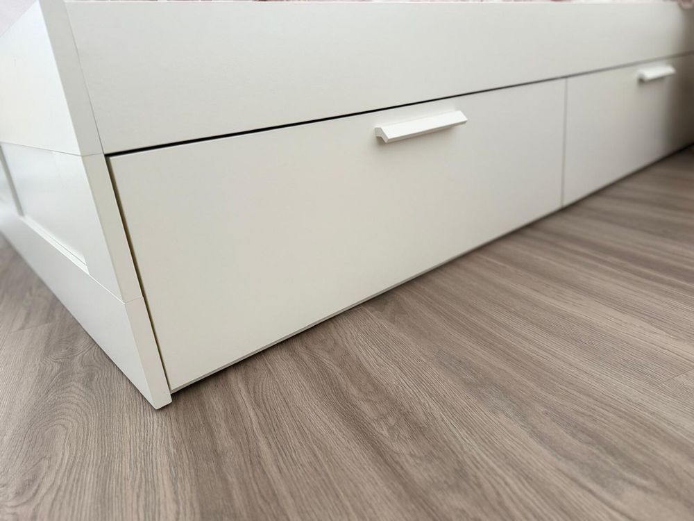 Cama Ikea BRIMNES 160x200 + Colchão