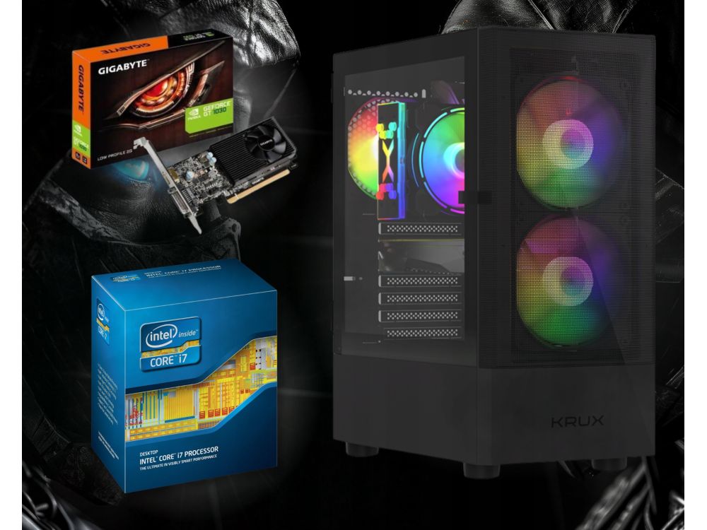Komputer stacjonarny BSG Venom V5 i7 16GB DDR3 HDD+SSD Win10Pro GT1030