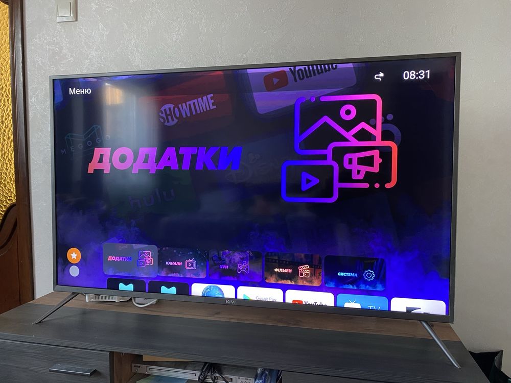 Телевизор Kivi 50UR50GU Smart TV Android 4K 3840x2160 50“ диагональ ТВ