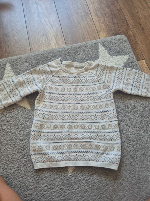 Sweterek świąteczny h&m 104 unisex boze narodzenie