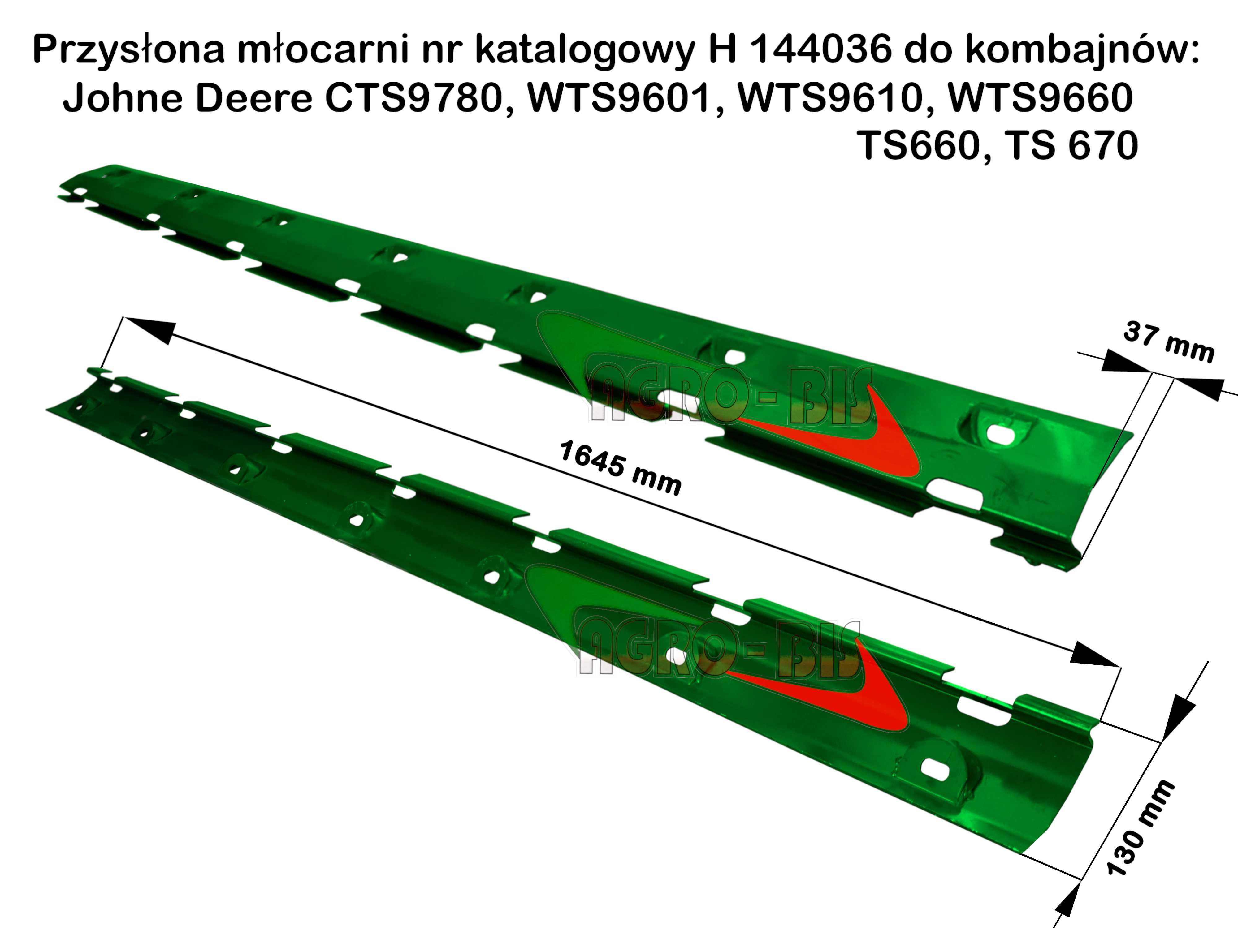 Przysłona młocarni do kukurydzy H144036 John Deree WTS 9660