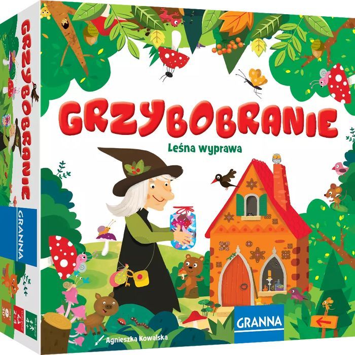 Grzybobranie. Leśna wyprawa. Granna
