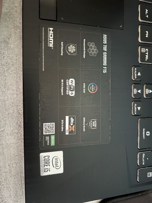 Ігровий ноутбук Asus Tuf Gaming f15 1650/16/512, хороший стан,