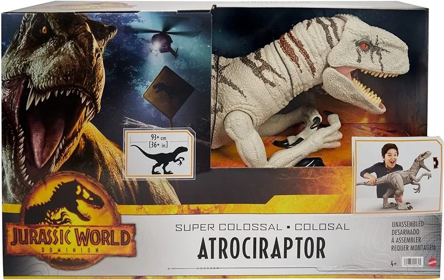 Dinossauro articulado * 1 metro* Atrociraptor Jurassic World Colosso