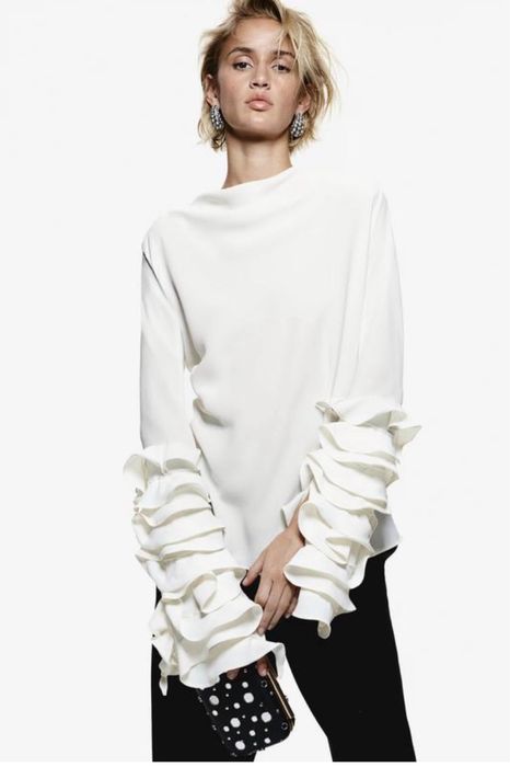 Блуза h&m edition молочна