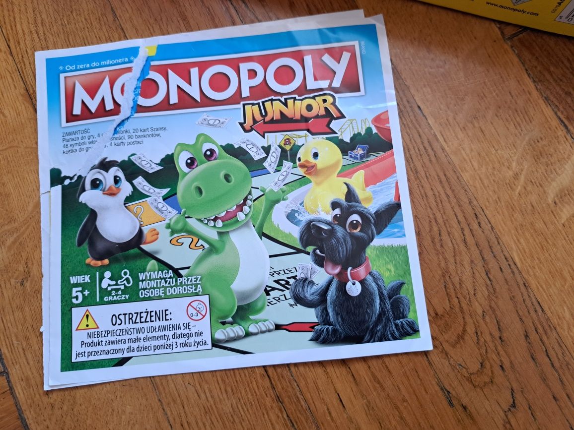 Monopoly junior moje pierwsze monopoly