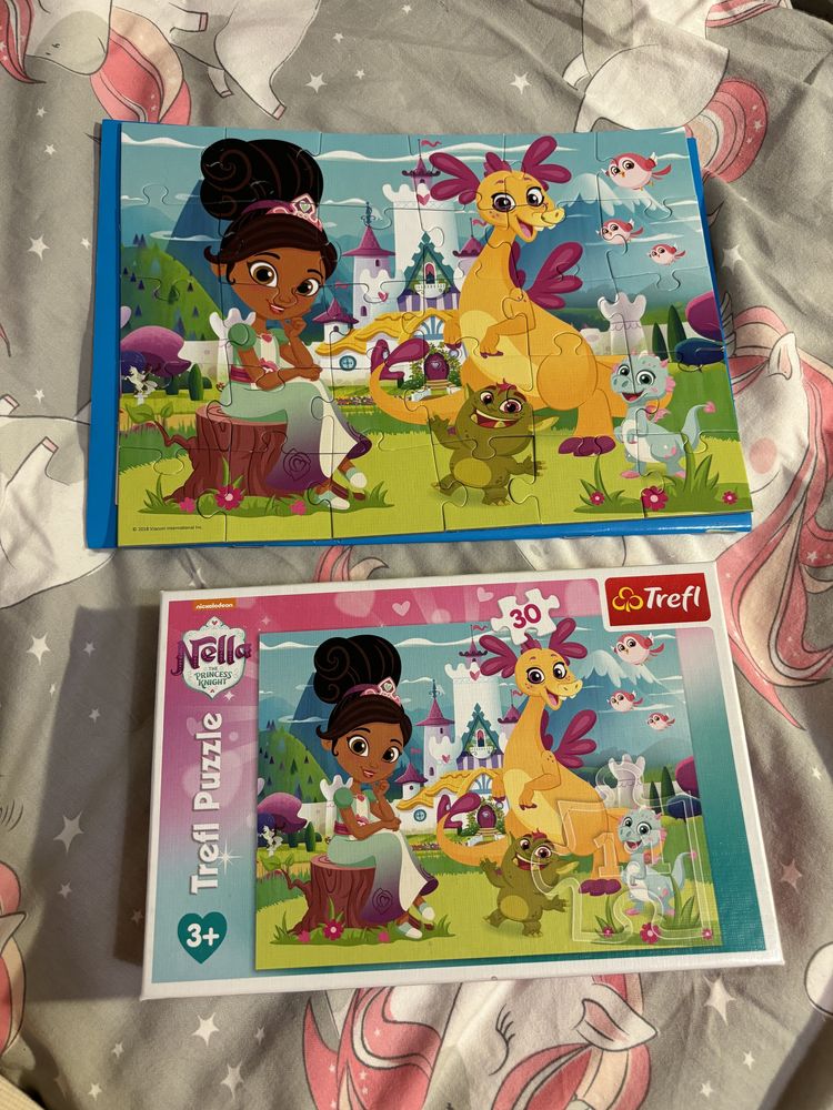 Zestaw 3sztuki Puzzle 30 sztuk Enchantimals  Kraina Lodu
