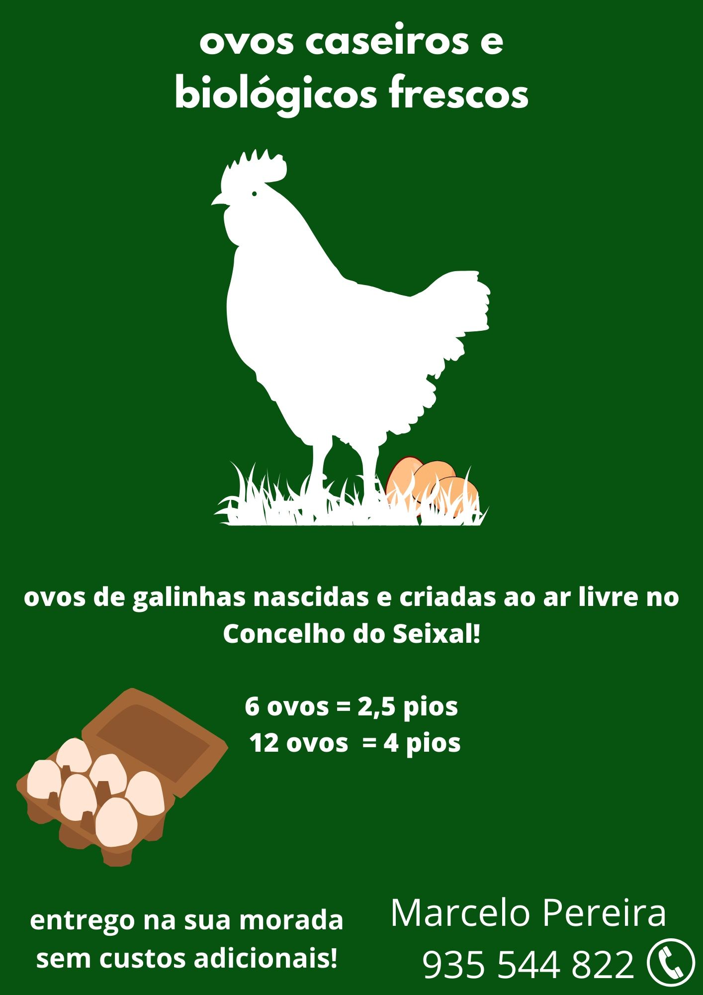 Ovos biológicos caseiros