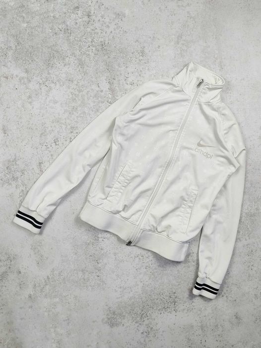 Nike The Athletic Dept. biała track jacket vintage 2009 S retro Y2K