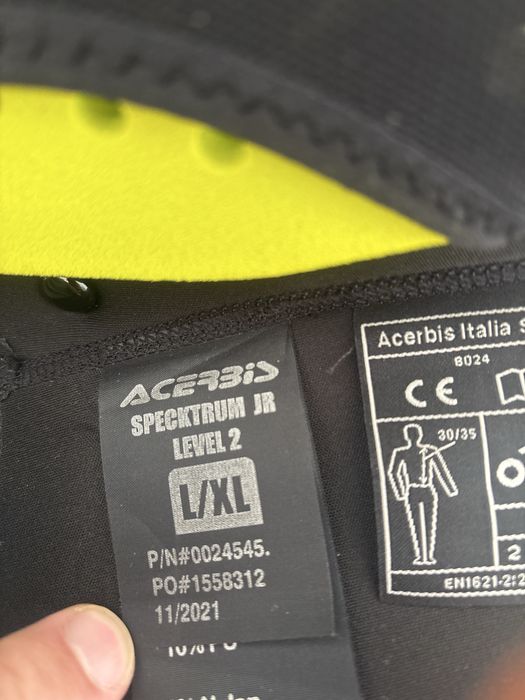 Vende-se Proteção Acerbis Specktrum JR Level 2 – Nova