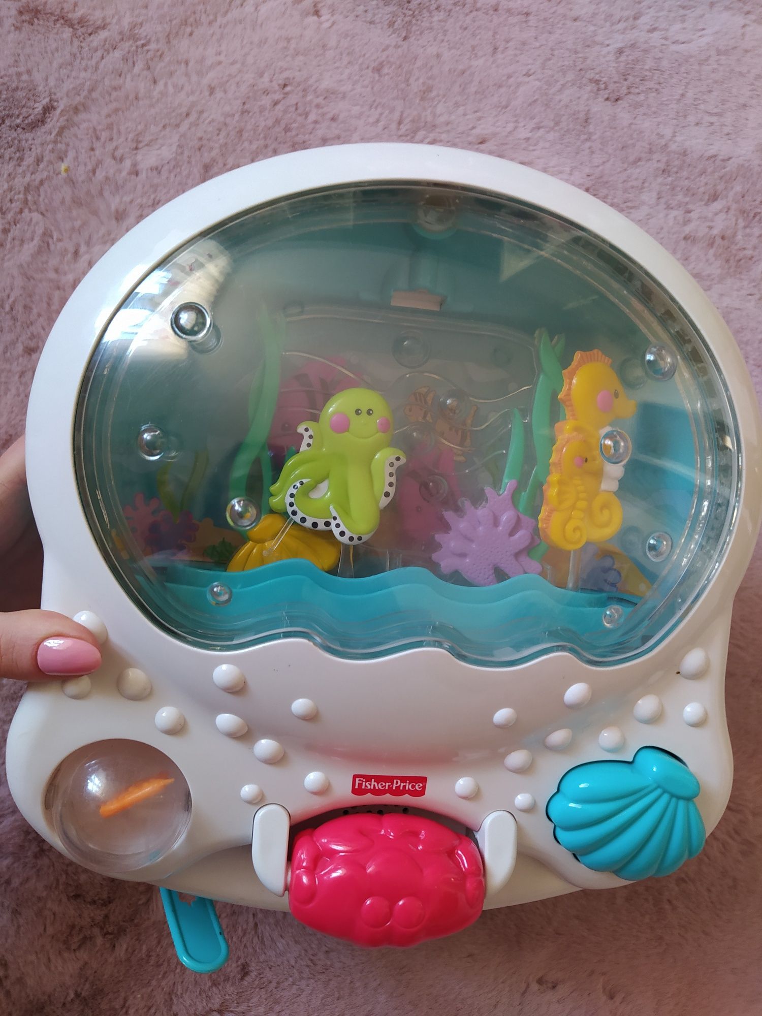 Akwarium pozytywka do łóżeczka fisher Price