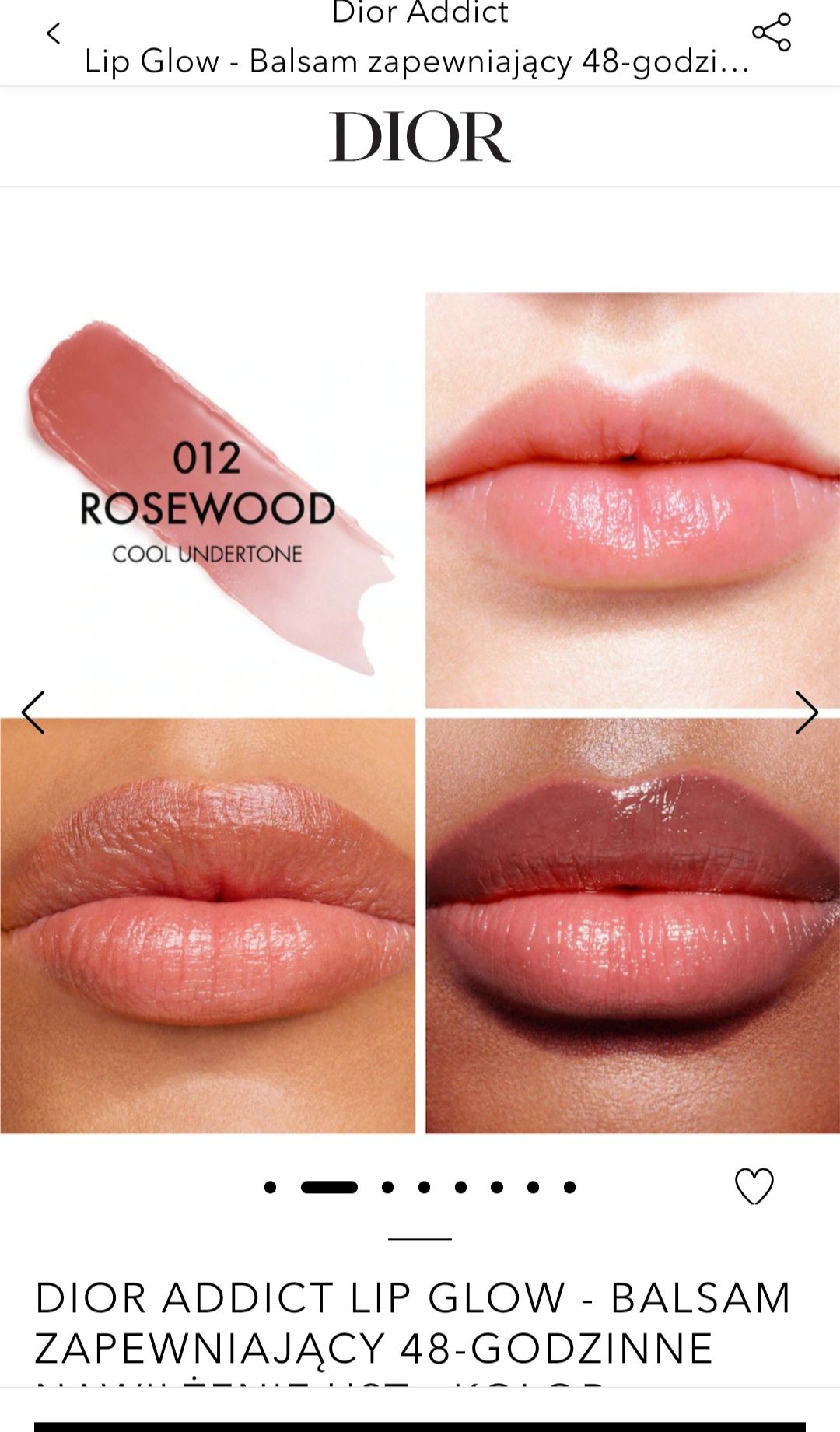 Dior Addict Lip Glow pomadka/błyszczyk