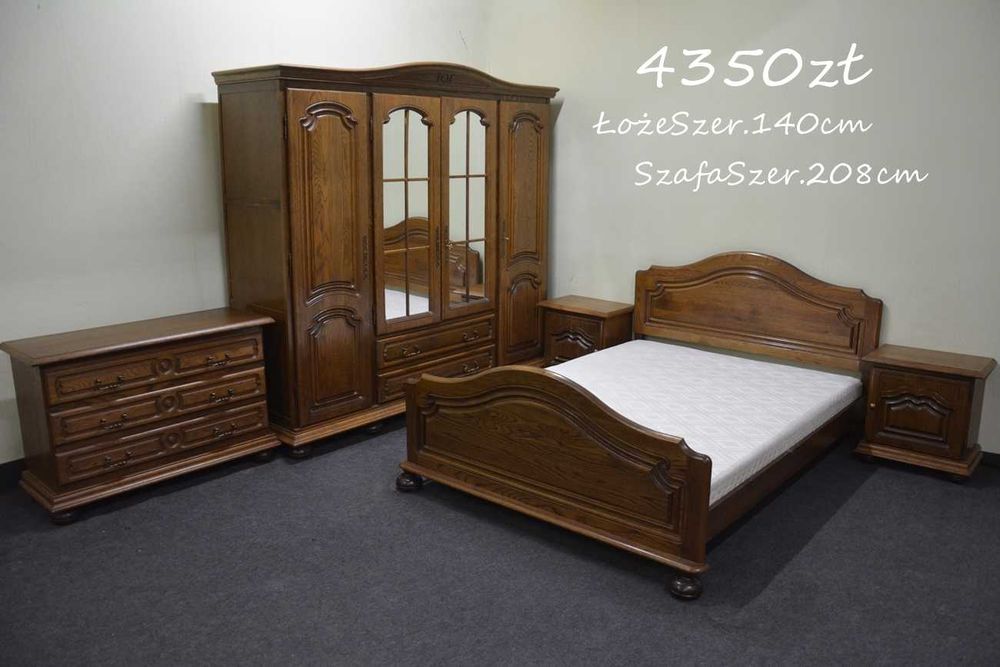 Piękna Sypialnia / Szafa Lóżko Komoda  Szafki Nocne / Meble / Dowozimy