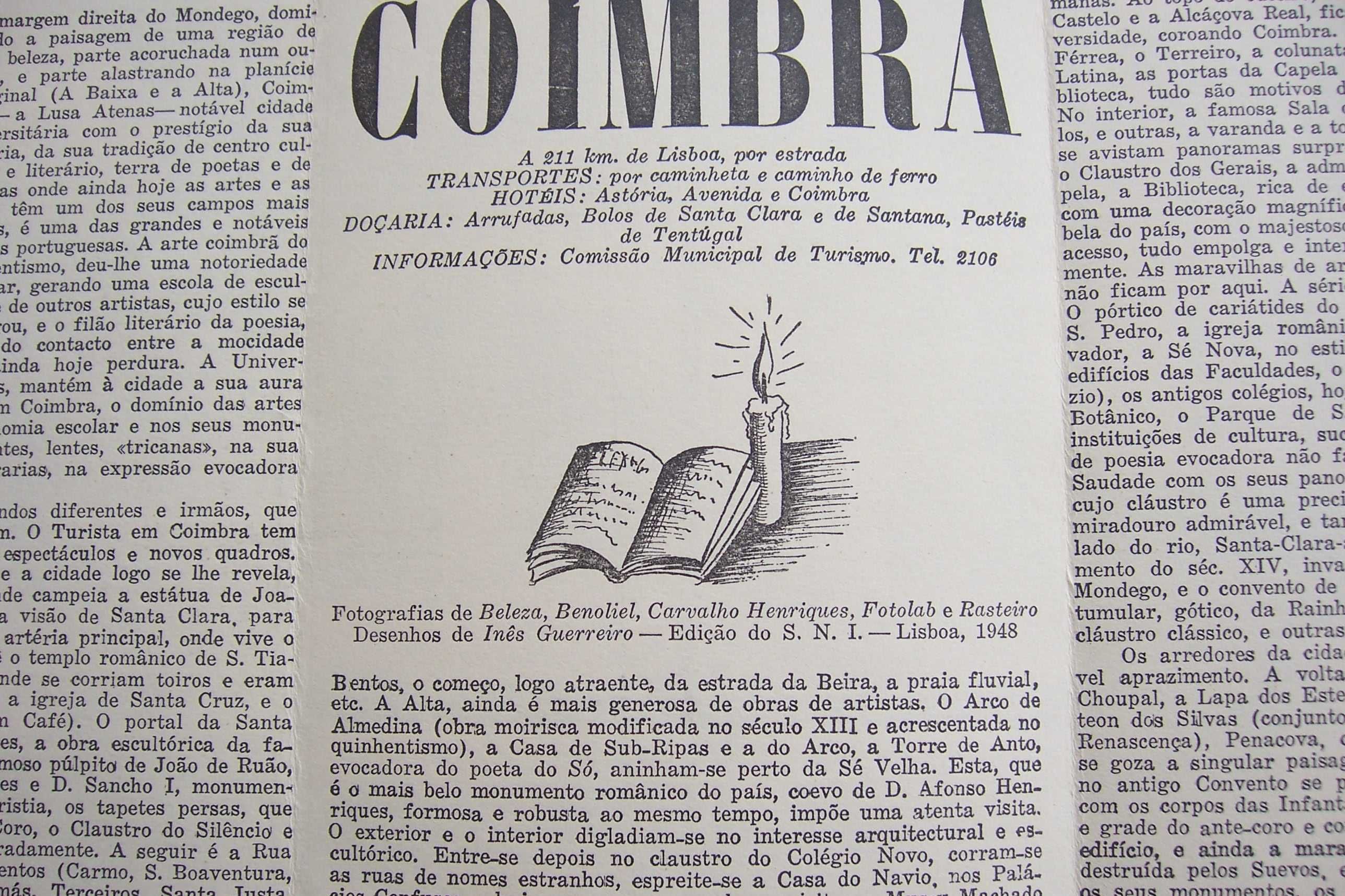 Guia Turístico de Coimbra 1948