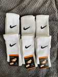 Zestaw 6 par białych długich skarpet Nike – rozmiar 41–45 (UNISEX)