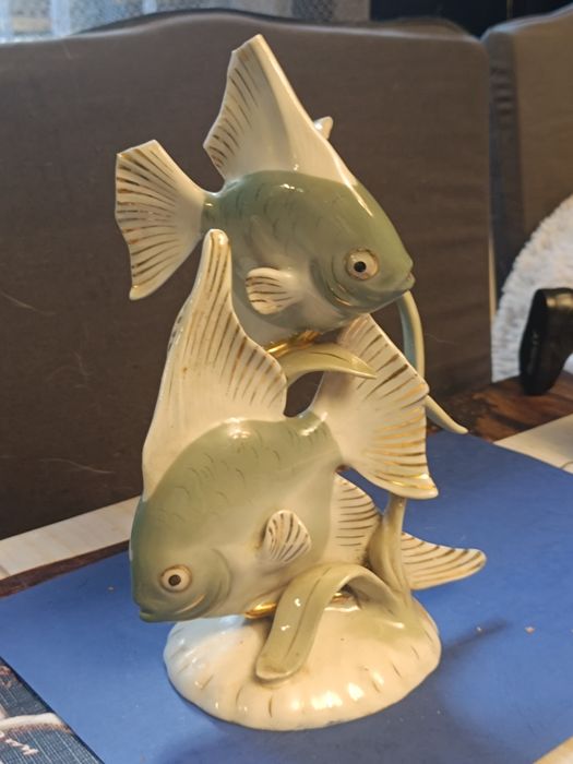 Czeska porcelana skalary uszkodzony