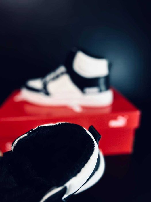 женские зимние кроссовки puma натуральная кожа кросовки на меху