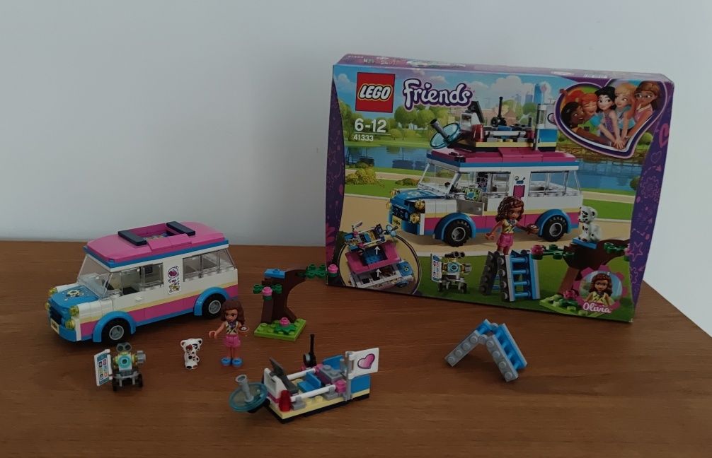 LEGO Friends 41333 Furgonetka Olivii  kompletny pudełko instrukcja