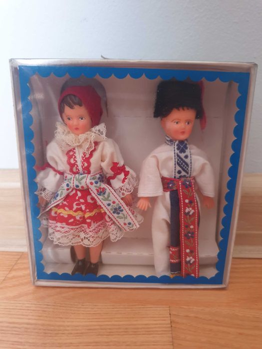 Lalki Czechosłowackie w Strojach Ludowych Antyk PRL Vintage