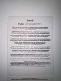 Apple Ipad Air 10.9” 64 Gb WiFi - Como Novo