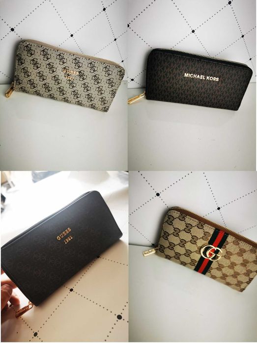 Portfele Damskie Gucci Guess Monogram Premium