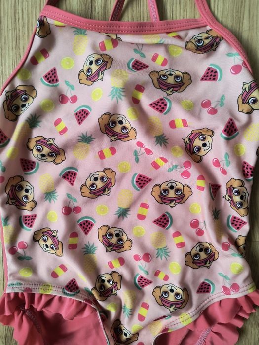 Kostium kąpielowy 104 110 jednoczęściowy dla dziewczynki psi patrol Pa