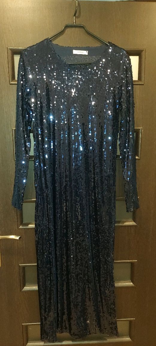 Sukienka s/m/l sylwestrowa cekiny