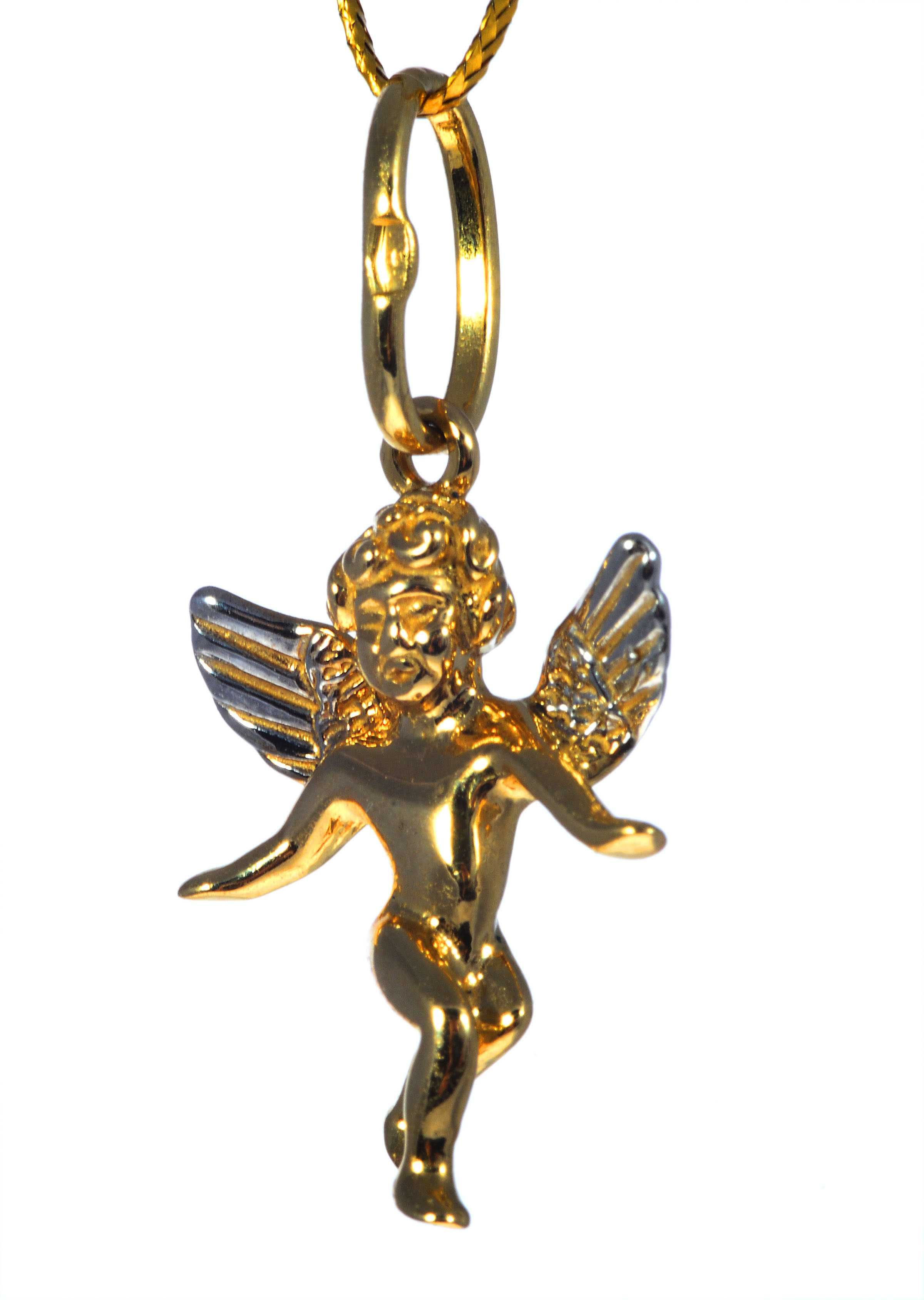 Złota zawieszka w kształcie aniołka 2522