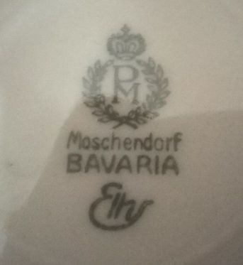 Podstawka Spodek porcelanowy kolekcjonersk Maschendorf Bavaria