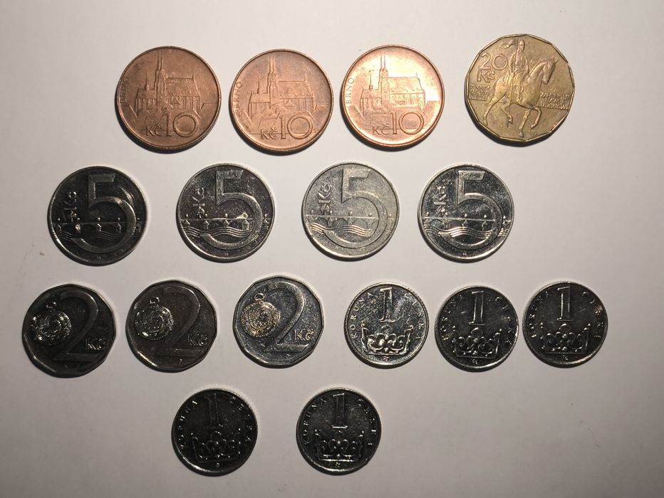 Lote de Moedas da República Checa [16 moedas]