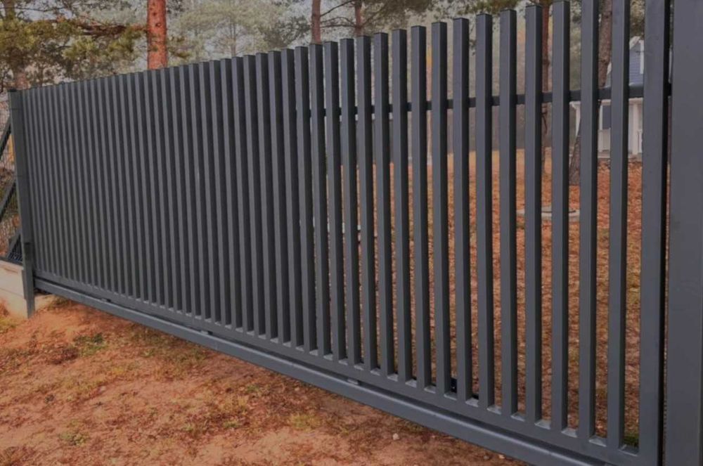 Brama wjazdowa grzebieniowa przesuwna/ dwuskrzydłowa ogrodzenie G-4