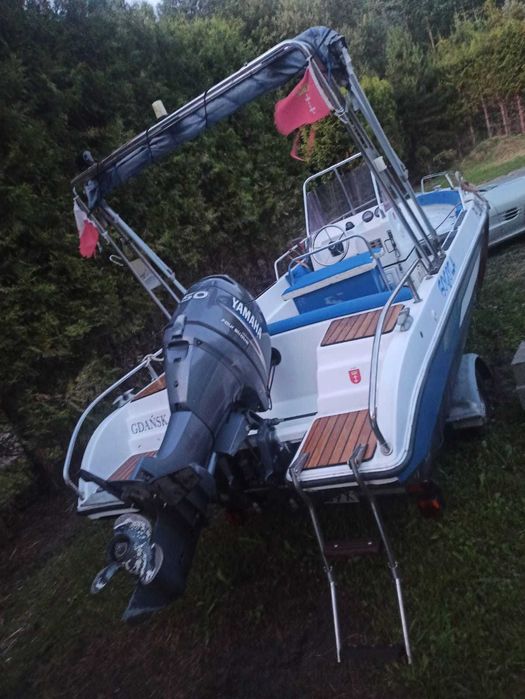 Sprzedam motorówkę, łódkę motorową, Yamaha 50KM