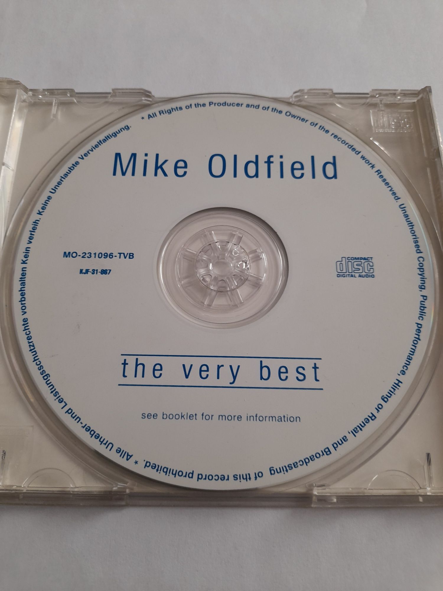 Mike Oltfield The very best of. Płyta CD